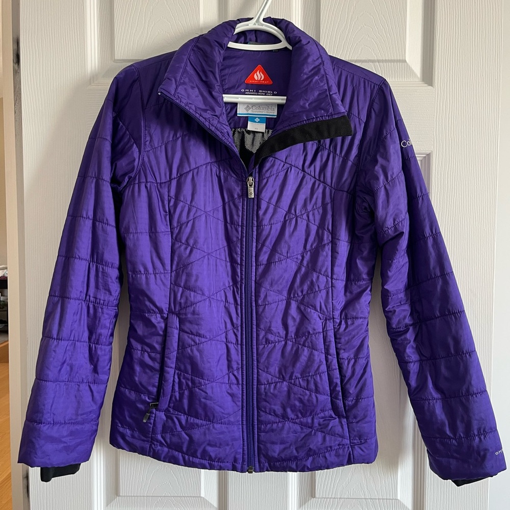 Columbia Purple Omni-Heat Quilted Puffer Jacket